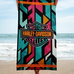 Harley Davidson Beach Towel Accessories Soft Cotton Luxury Fashion Summer Item