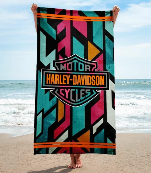 Harley Davidson Beach Towel Accessories Soft Cotton Luxury Fashion Summer Item