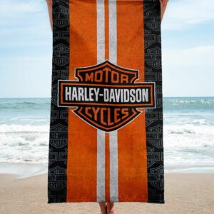 Harley Davidson Beach Towel Fashion Summer Item Luxury Accessories Soft Cotton