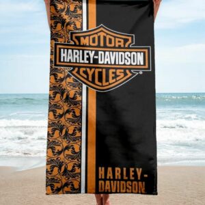 Harley Davidson Towel - Beach Towel Luxury Summer Item Fashion Accessories Soft Cotton