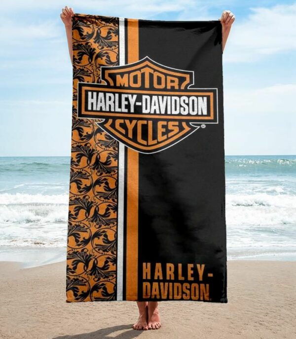 Harley Davidson Towel - Beach Towel Luxury Summer Item Fashion Accessories Soft Cotton