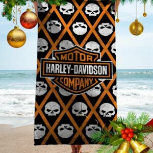 Harley Davison Beach Towel Accessories Summer Item Luxury Soft Cotton Fashion