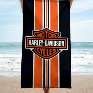 Harley Davison Beach Towel Soft Cotton Luxury Accessories Summer Item Fashion