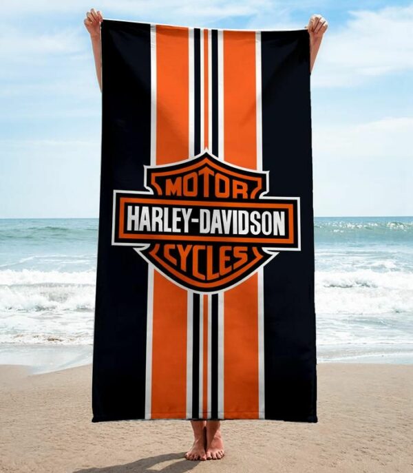 Harley Davison Beach Towel Soft Cotton Luxury Accessories Summer Item Fashion