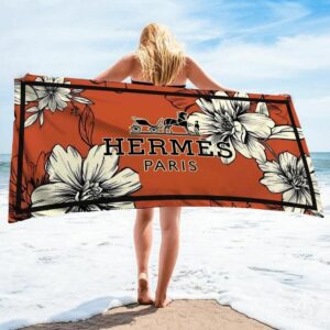 Hermes Beach Towel Accessories Fashion Summer Item Soft Cotton Luxury