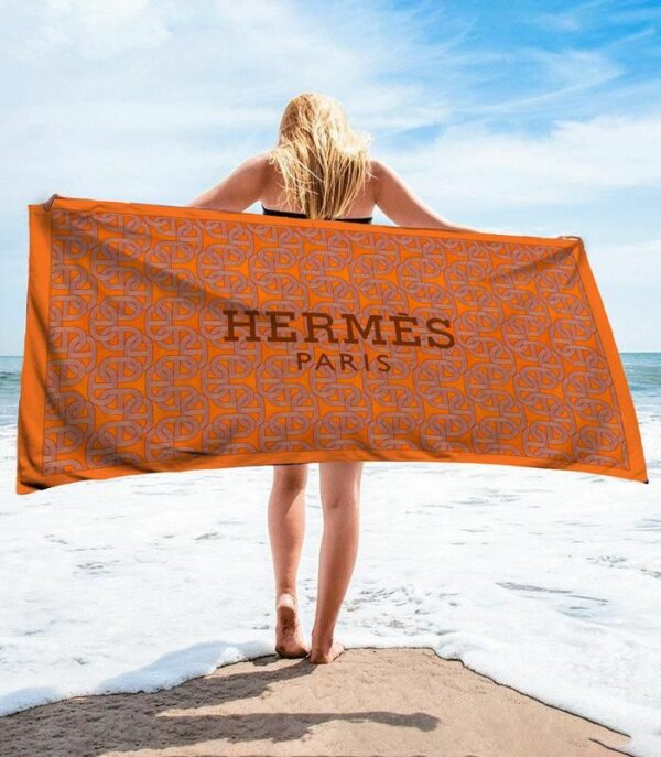 Hermes Beach Towel Accessories Soft Cotton Summer Item Luxury Fashion