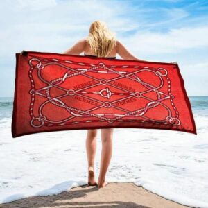 Hermes Beach Towel Fashion Accessories Summer Item Luxury Soft Cotton