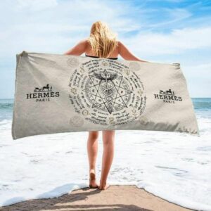 Hermess Beach Towel Fashion Luxury Accessories Summer Item Soft Cotton