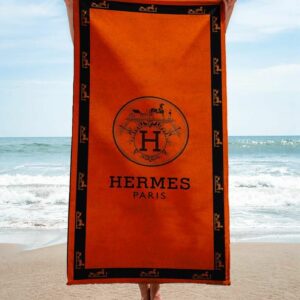 Hermess Beach Towel Soft Cotton Accessories Luxury Fashion Summer Item