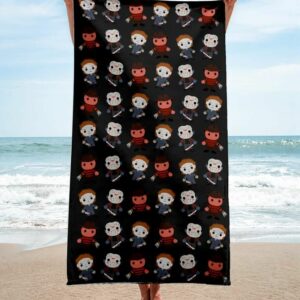 Horror Movies Beach Towel Summer Item Soft Cotton Fashion Luxury Accessories