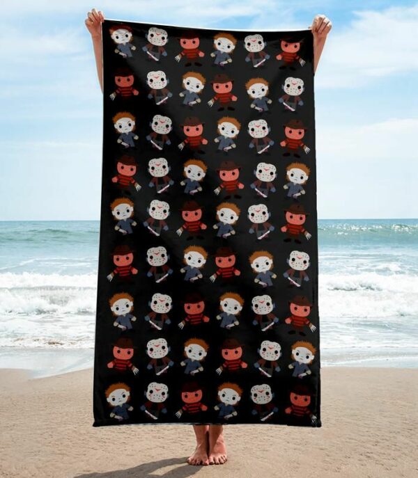 Horror Movies Beach Towel Summer Item Soft Cotton Fashion Luxury Accessories