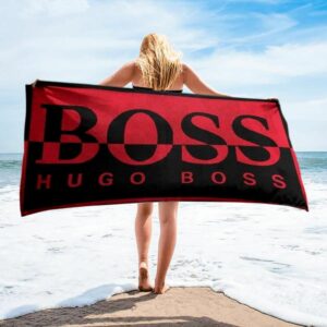 Hugo Boss Beach Towel Accessories Fashion Luxury Soft Cotton Summer Item