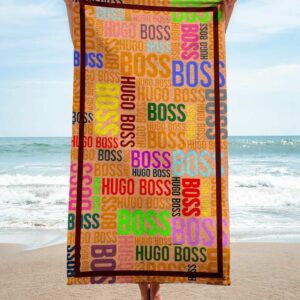 Hugo Boss Beach Towel Accessories Summer Item Soft Cotton Luxury Fashion