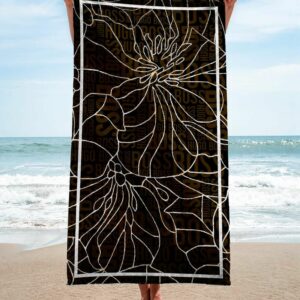 Hugo Boss Beach Towel Luxury Fashion Soft Cotton Accessories Summer Item