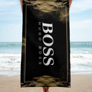 Hugo Boss Beach Towel Luxury Summer Item Soft Cotton Fashion Accessories