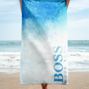 Hugo Boss Beach Towel Summer Item Accessories Luxury Soft Cotton Fashion