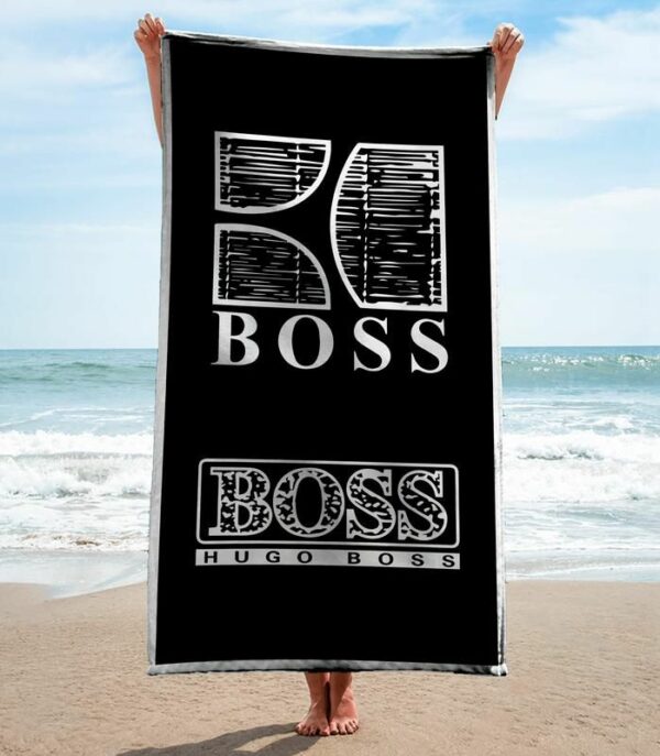 Hugo Boss Beach Towel Summer Item Luxury Fashion Accessories Soft Cotton