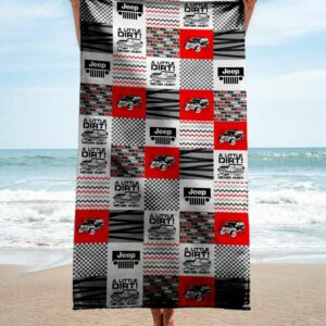 Jeep Beach Towel Luxury Soft Cotton Accessories Fashion Summer Item