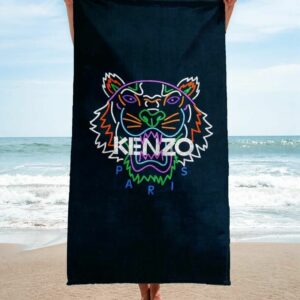 Kenzo Beach Towel Fashion Accessories Soft Cotton Summer Item Luxury