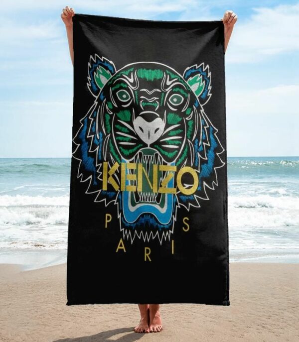 Kenzo Beach Towel Summer Item Soft Cotton Luxury Accessories Fashion