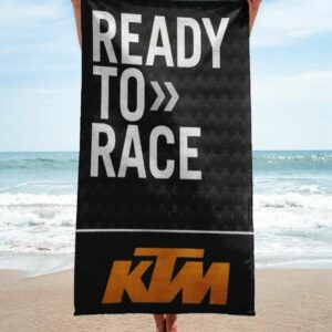 Ktm Racing Beach Towel Luxury Fashion Accessories Summer Item Soft Cotton