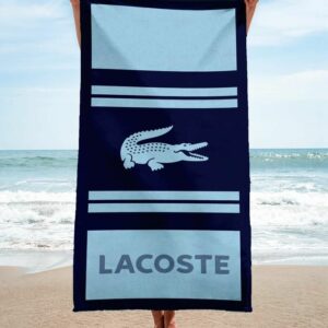 Lacoste Beach Towel Fashion Accessories Luxury Summer Item Soft Cotton