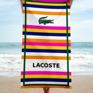 Lacoste Beach Towel Summer Item Luxury Fashion Soft Cotton Accessories