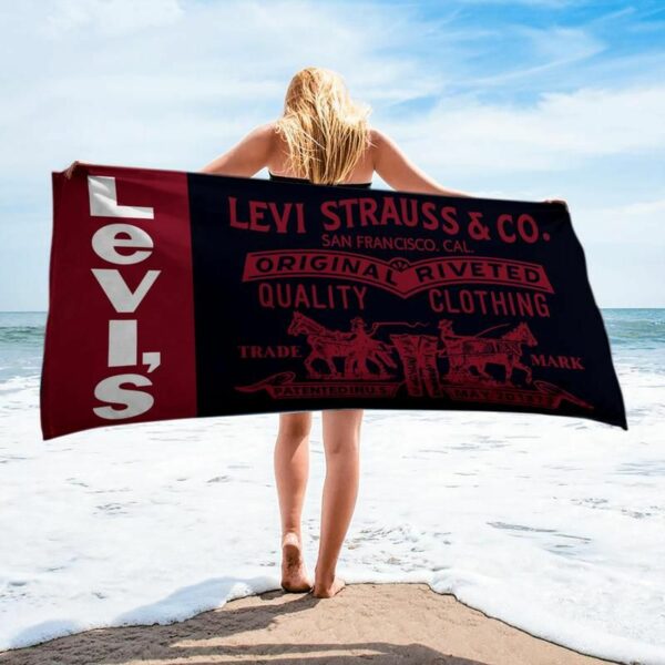 Levi Strauss & Co Beach Towel Summer Item Accessories Fashion Luxury Soft Cotton