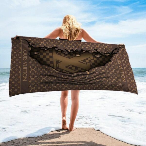 Louis Vuitton Beach Towel Fashion Luxury Summer Item Soft Cotton Accessories