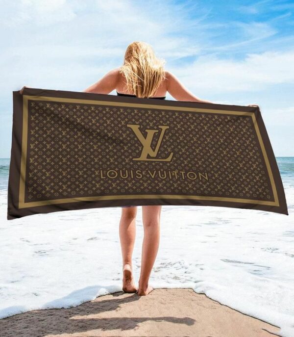 Louis Vuitton Beach Towel Luxury Fashion Accessories Soft Cotton Summer Item