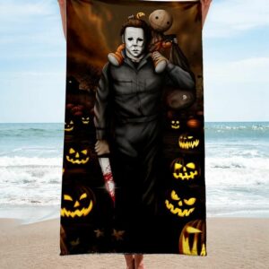 Michael Myers Halloween Beach Towel Accessories Luxury Summer Item Soft Cotton Fashion