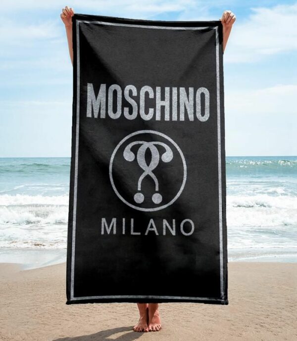 Moschino Beach Towel Accessories Luxury Soft Cotton Summer Item Fashion