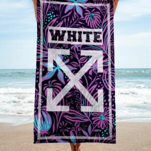 Off-White Beach Towel Summer Item Accessories Fashion Soft Cotton Luxury