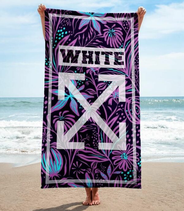 Off-White Beach Towel Summer Item Accessories Fashion Soft Cotton Luxury