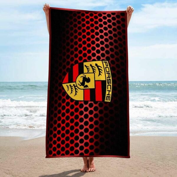 Porsche Ag Beach Towel Accessories Luxury Soft Cotton Summer Item Fashion