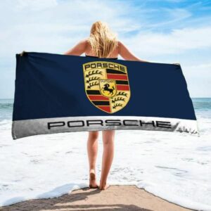 Porsche Ag Beach Towel Fashion Summer Item Luxury Soft Cotton Accessories