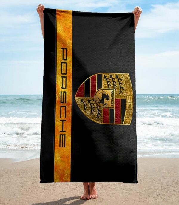 Porsche Ag Beach Towel Summer Item Luxury Fashion Soft Cotton Accessories