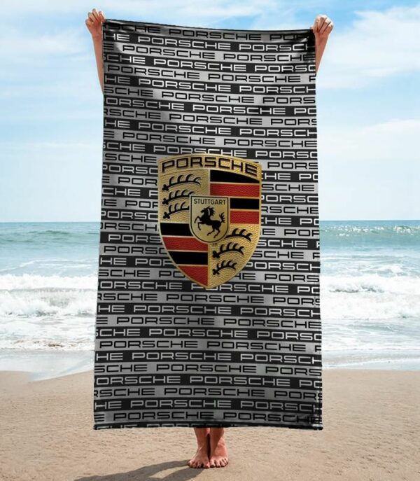 Porsche Beach Towel Luxury Summer Item Soft Cotton Fashion Accessories