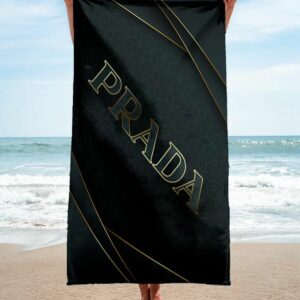 Prada Beach Towel Fashion Luxury Accessories Summer Item Soft Cotton