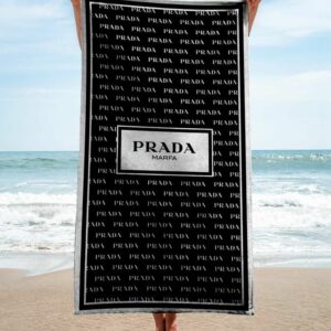 Prada Beach Towel Soft Cotton Accessories Summer Item Fashion Luxury