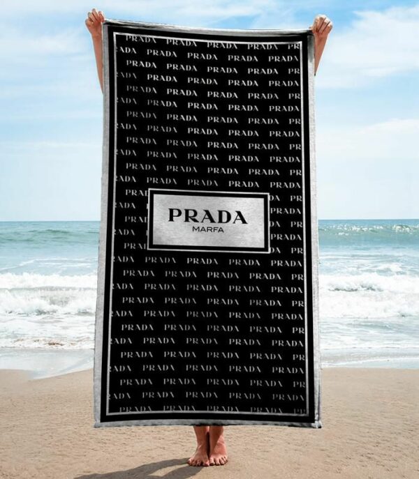 Prada Beach Towel Soft Cotton Accessories Summer Item Fashion Luxury