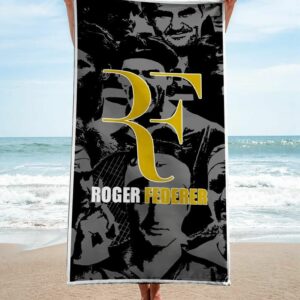 Roger Federer Beach Towel Summer Item Accessories Soft Cotton Luxury Fashion