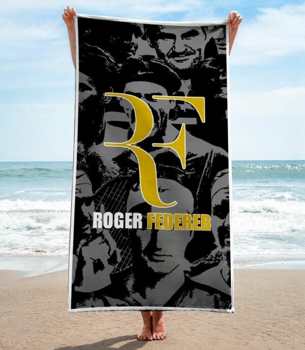 Roger Federer Beach Towel Summer Item Accessories Soft Cotton Luxury Fashion