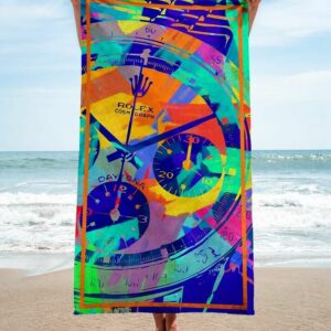 Rolex Beach Towel Summer Item Luxury Accessories Soft Cotton Fashion