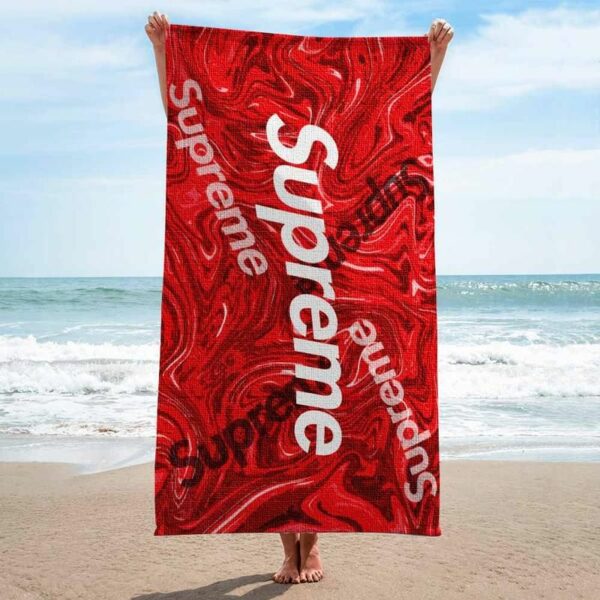 Supreme Beach Towel Luxury Summer Item Soft Cotton Fashion Accessories