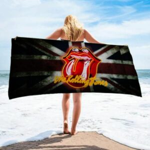 The Rolling Stones Beach Towel Fashion Luxury Accessories Soft Cotton Summer Item
