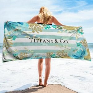 Tiffany And Co Beach Towel Fashion Summer Item Accessories Soft Cotton Luxury