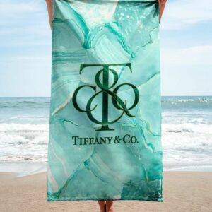 Tiffany And Co Beach Towel Soft Cotton Summer Item Accessories Luxury Fashion