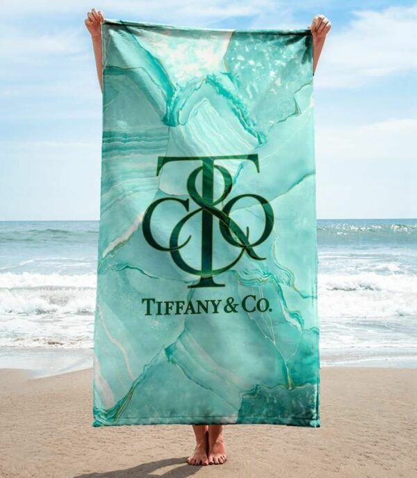 Tiffany And Co Beach Towel Soft Cotton Summer Item Accessories Luxury Fashion