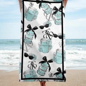 Tiffany & Co. Beach Towel Summer Item Luxury Soft Cotton Accessories Fashion